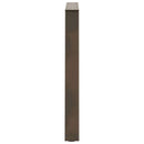 spisebordsben V-formet 2 stk. naturstål 80x(72-73,3) cm stål