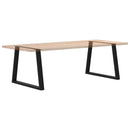 spisebordsben V-formet 2 stk. sort 90 x (72-73,3) cm stål