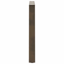 spisebordsben V-formet 2 stk. naturstål 100x(72-73,3) cm stål