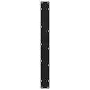 spisebordsben V-formet 3 stk. sort 70 x (72-73,3) cm stål