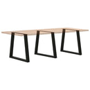 spisebordsben V-formet 3 stk. sort 70 x (72-73,3) cm stål
