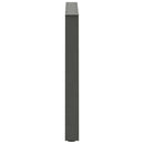 spisebordsben V-formet 3 stk. antracit 70 x (72-73,3) cm stål