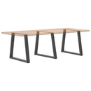 spisebordsben V-formet 3 stk. antracit 70 x (72-73,3) cm stål