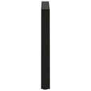 spisebordben V-formet 3 stk. sort 80 x (72-73,3) cm stål