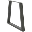 spisebordsben V-formet 3 stk. antracit 80x(72-73,3) cm stål