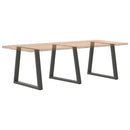 spisebordsben V-formet 3 stk. antracit 80x(72-73,3) cm stål