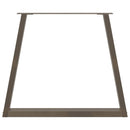 spisebordsben V-formet 3 stk. naturstål 80x(72-73,3) cm stål