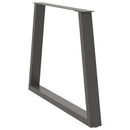 spisebordsben V-formet 3 stk. antracit 90 x (72-73,3) cm stål