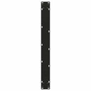 spisebordsben V-formet 3 stk. sort 100x(72-73,3) cm stål