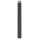 spisebordsben V-formet 3 stk. antracit 100x(72-73,3) cm stål