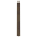spisebordben V-formet 3 stk. naturstål 100x(72-73,3) cm stål