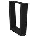 sofabordsben V-formet 2 stk. sort 30x(30-31,3) cm stål