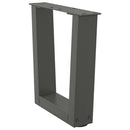 sofabordben V-formet 2 stk. antracit 30x(30-31,3) cm stål