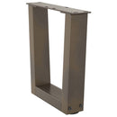 sofabordsben V-formet 2 stk. naturstål 30x(30-31,3) cm stål