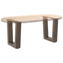 sofabordsben V-formet 2 stk. naturstål 30x(30-31,3) cm stål