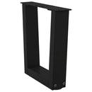 sofabordben V-formet 2 stk. sort 40x(30-31,3) cm stål