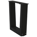 sofabordben V-formet 2 stk. sort 40x(30-31,3) cm stål