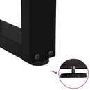 sofabordben V-formet 2 stk. sort 40x(30-31,3) cm stål