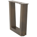 sofabordsben V-formet 2 stk. naturstål 40x(30-31,3) cm stål
