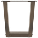 sofabordsben V-formet 2 stk. naturstål 40x(30-31,3) cm stål