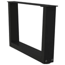 sofabordsben V-formet 2 stk. sort 50x(30-31,3) cm stål