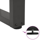 sofabordsben V-formet 2 stk. antracit 50x(30-31,3) cm stål