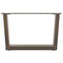 sofabordsben V-formet 2 stk. naturstål 50x(30-31,3) cm stål