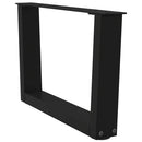 sofabordben V-formet 2 stk. sort 60 x (30-31,3) cm stål