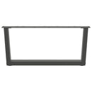 sofabordsben V-formet 2 stk. antracit 70x(30-31,3) cm stål