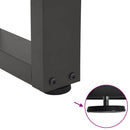sofabordsben V-formet 2 stk. antracit 70x(30-31,3) cm stål