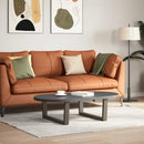 sofabordsben V-formet 2 stk. naturstål 70x(30-31,3) cm stål
