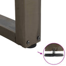 sofabordsben V-formet 2 stk. naturstål 70x(30-31,3) cm stål