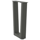 sofabordsben V-formet 2 stk. antracit 28 x (42-43,3) cm stål