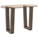 sofabordsben V-formet 2 stk. naturstål 28 x (42-43,3) cm stål