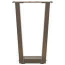sofabordsben V-formet 2 stk. naturstål 38 x (42-43,3) cm stål