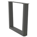 sofabordsben V-formet 2 stk. antracit 50x(42-43,3) cm stål