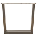 sofabordsben V-formet 2 stk. naturstål 50x(42-43,3) cm stål