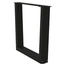 sofabordsben V-formet 2 stk. sort 60 x (42-43,3) cm stål