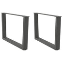 sofabordsben V-formet 2 stk. antracit 70 x (42-43,3) cm stål