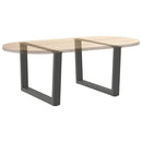 sofabordsben V-formet 2 stk. antracit 70 x (42-43,3) cm stål