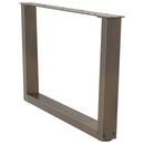 sofabordsben V-formet 2 stk. naturstål 70 x (42-43,3) cm stål