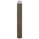 sofabordsben V-formet 2 stk. naturstål 70 x (42-43,3) cm stål