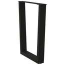 spisebordsben V-formet 2 stk. sort 60 x (72-73,3) cm stål