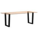 spisebordsben V-formet 2 stk. sort 70 x (72-73,3) cm stål
