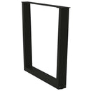 spisebordsben V-formet 2 stk. sort 80 x (72-73,3) cm stål