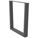 spisebordsben V-formet 2 stk. antracit 80x(72-73,3) cm stål