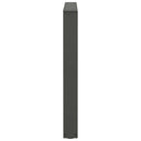 spisebordsben V-formet 2 stk. antracit 80x(72-73,3) cm stål