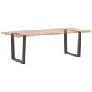 spisebordsben V-formet 2 stk. antracit 80x(72-73,3) cm stål