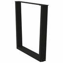 spisebordsben V-formet 2 stk. sort 90 x (72-73,3) cm stål