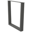 spisebordsben V-formet 2 stk. antracit 90 x (72-73,3) cm stål